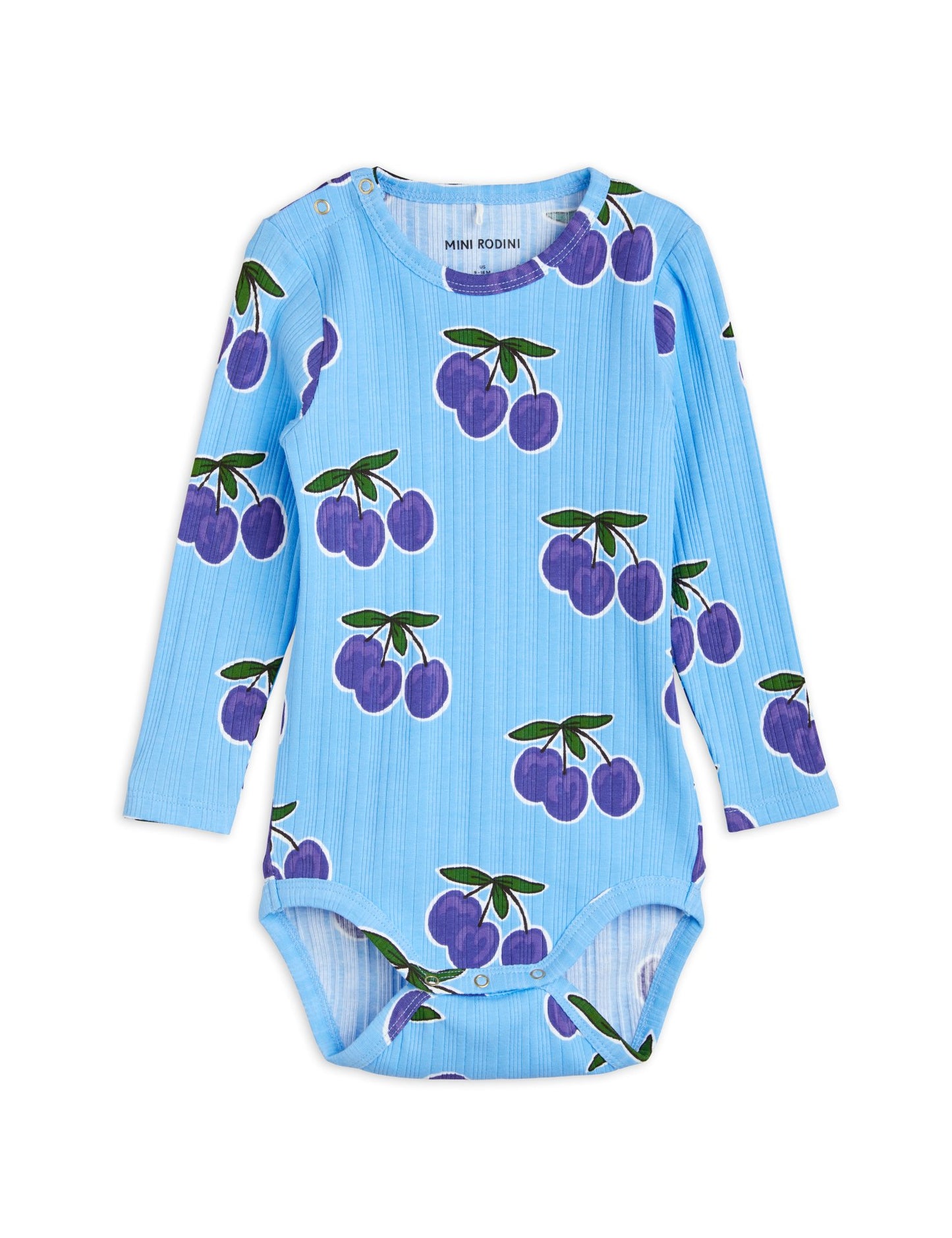 Mini Rodini Plum Long Sleeve Bodysuit