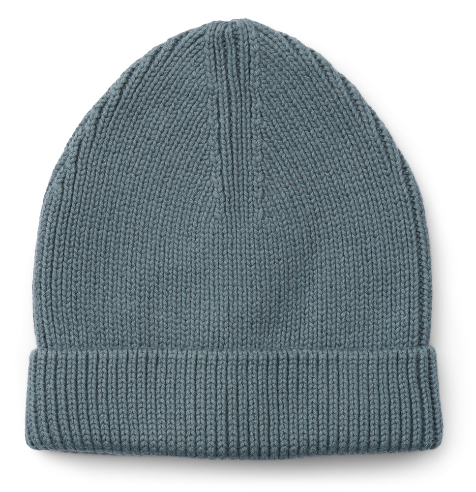 Liewood Ezra Beanie Hat - Whale Blue