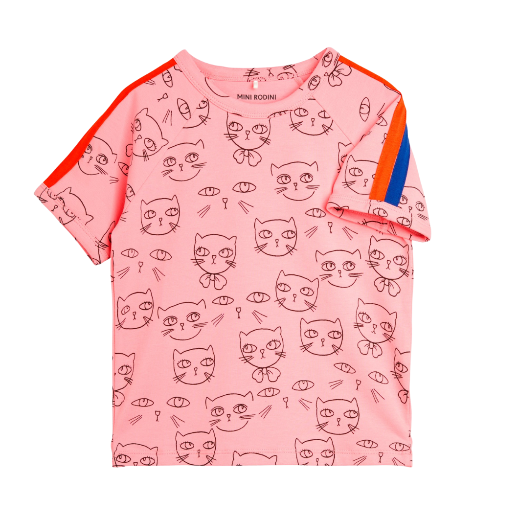 Mini Rodini Cathletes T-Shirt - Pink