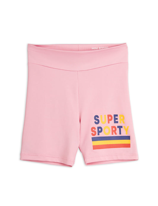 Mini Rodini Super Sporty Quickdry Bike Shorts - Pink