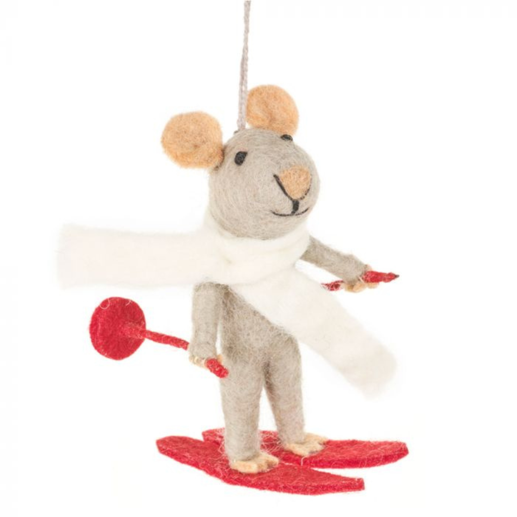 Felt So Good Felt Christmas Tree Decoration - Marcel The Mouse