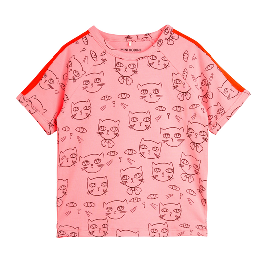 Mini Rodini Cathletes T-Shirt - Pink