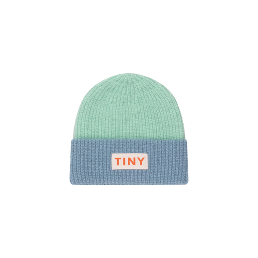 Tiny Cottons Colour Block Beanie - Emerald/Warm Blue