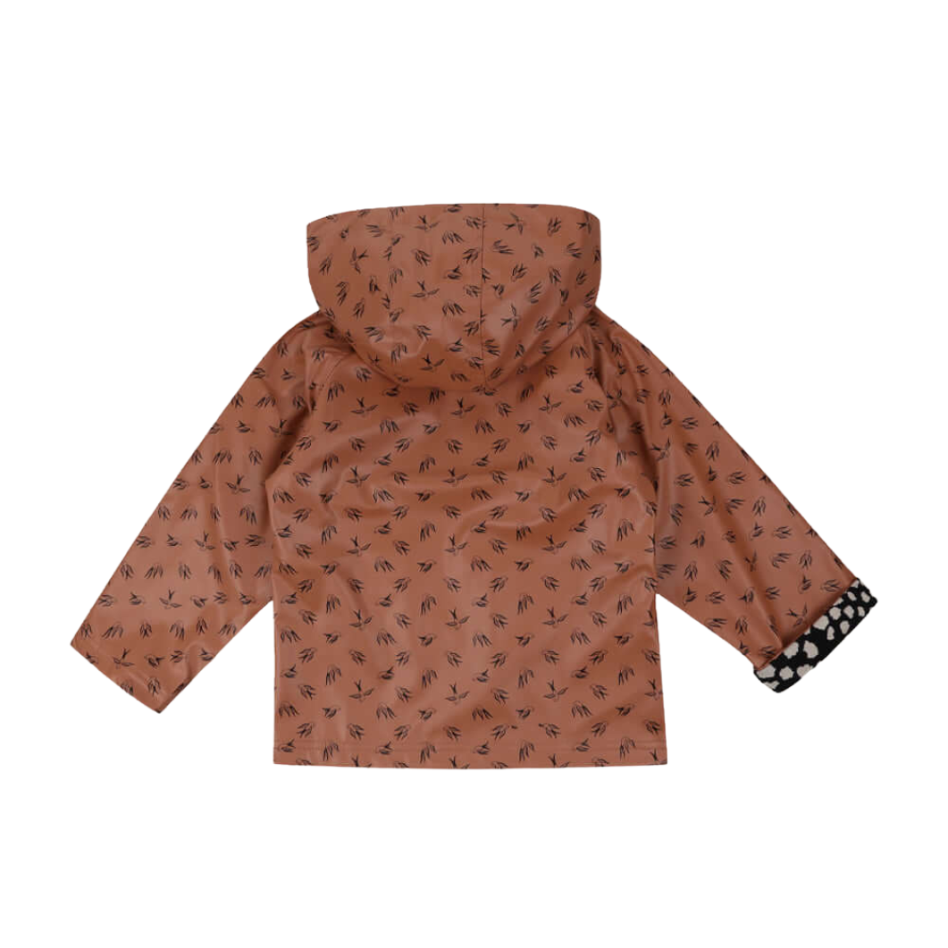 Turtledove London Bird Print Raincoat