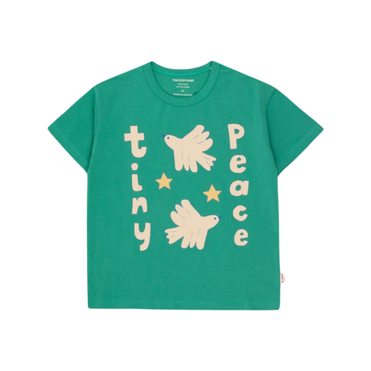 Tiny Cottons Peace Tee - Emerald