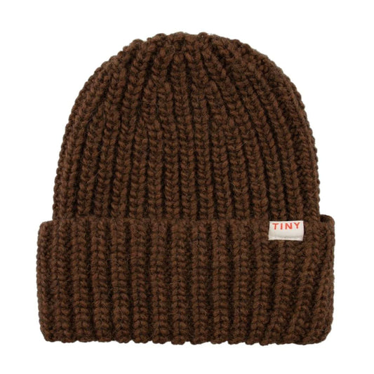 Tiny Cottons Solid Beanie - Chocolate