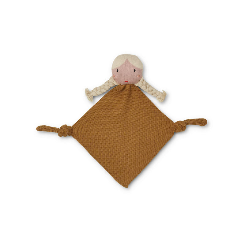 Liewood Alfie Knit Cuddle Cloth - Doll Golden Caramel