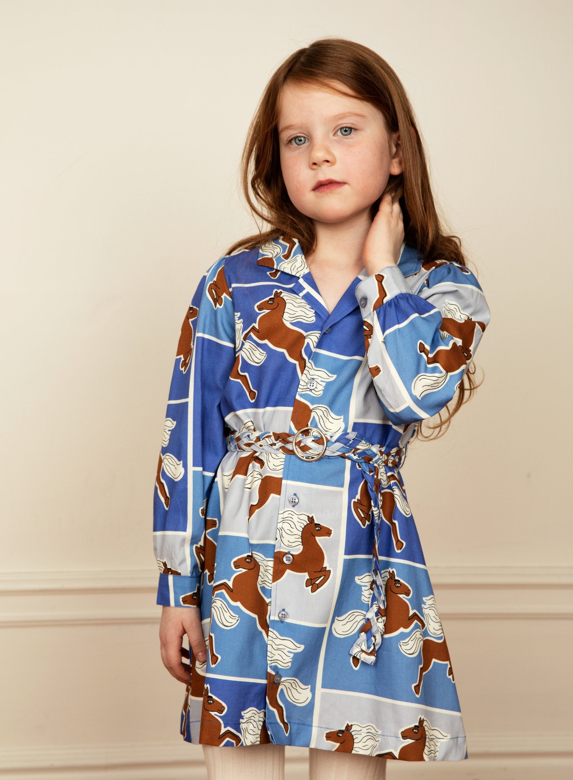 Mini Rodini Horses Woven Dress | Snugg Kids | Mini Rodini | Scandi