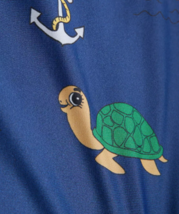 Mini Rodini Long Sleeve Turtle Swimsuit