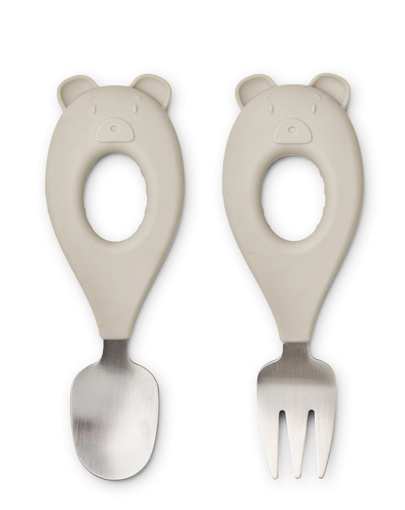 Liewood Stanley Baby Cutlery - Sandy