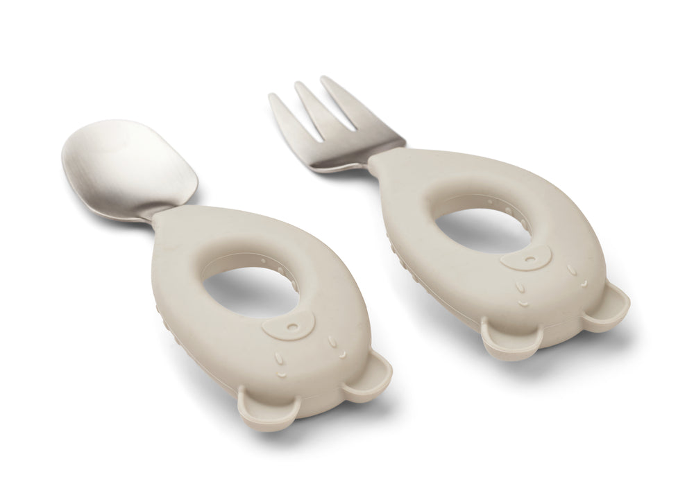Liewood Stanley Baby Cutlery - Sandy
