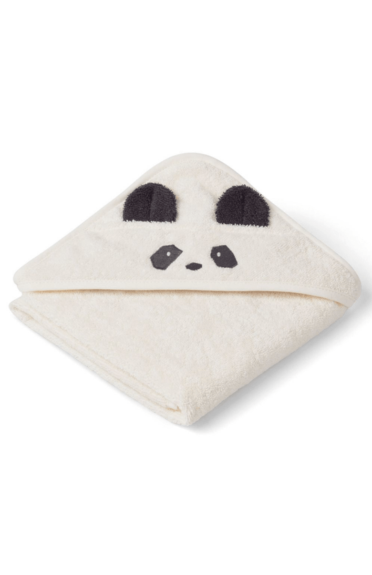 Liewood Albert Baby Towel - Cream Panda